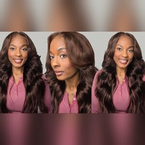 Auburn Human Hair Wig